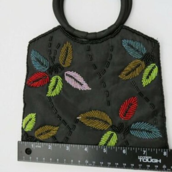 BIJOUX TERNER* Women's‎ Purse Handbag Magnetic Closure Pockets Multi Sequence - Picture 4 of 6